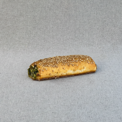 Roulé épinards, sérac et moutarde